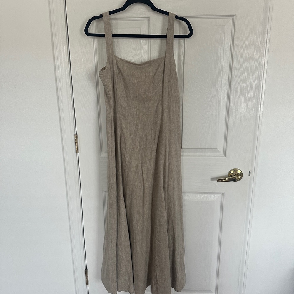 Abercrombie Mila Linen Midi Dress